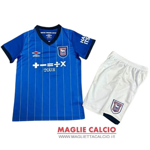 nuova prima magliette ipswich town set completo bambino 2024-2025