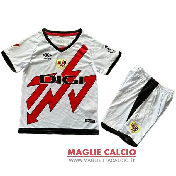 nuova prima magliette rayo vallecano de madrid set completo bambino 2024-2025