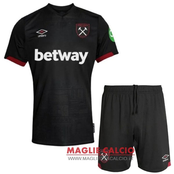 seconda divisione magliette west ham set completo uomo 2024-2025