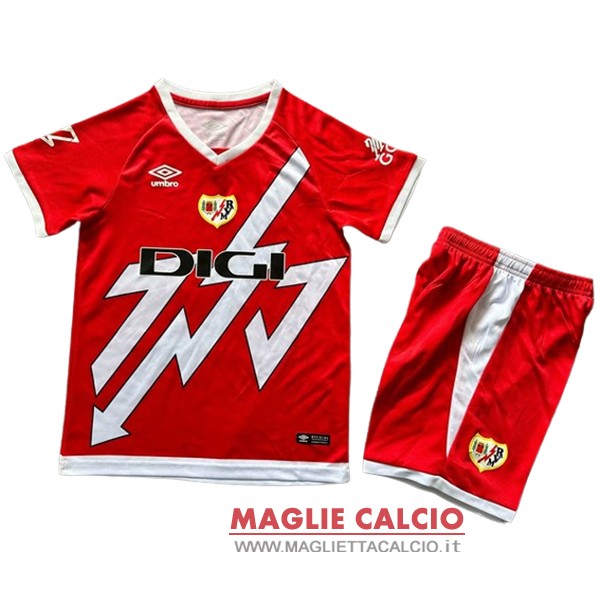 nuova seconda magliette rayo vallecano de madrid set completo bambino 2024-2025