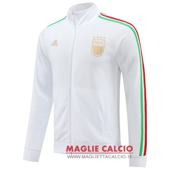 nuova italia bianco giacca lunga zip 2024