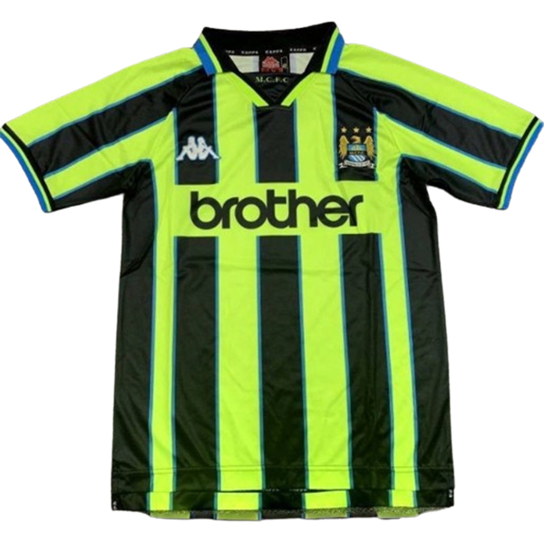 nuova seconda divisione magliette manchester city retro 1998-1999