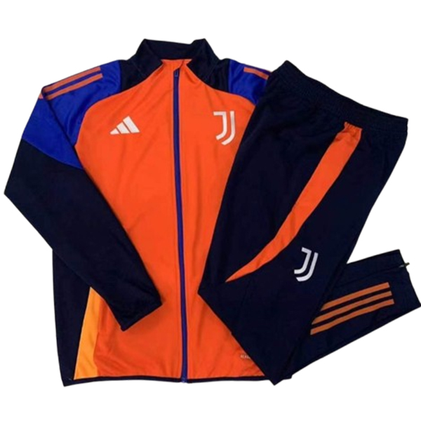 nuova juventus insieme completo rosa blu navy felpa da allenamento 2023-2024