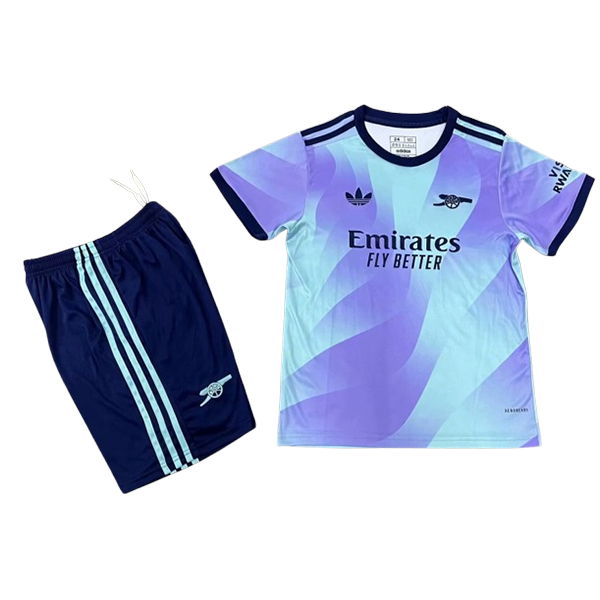 nuova terza magliette arsenal set completo bambino 2024-2025