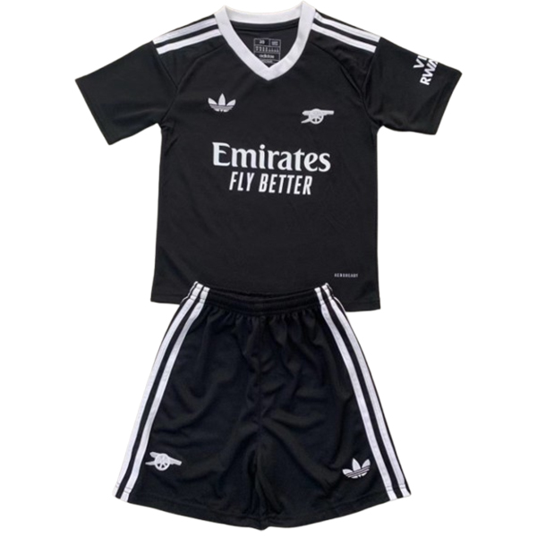 nuova divisione magliette portiere arsenal set completo uomo 2024-2025 nero