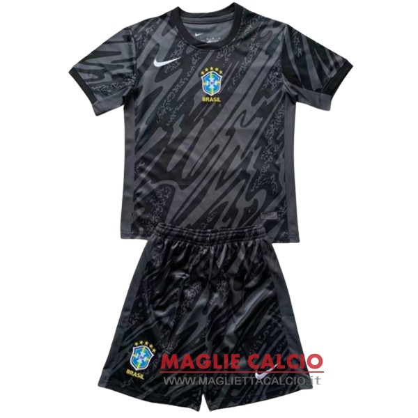 nuova portiere divisione magliette nazionale brasile set completo uomo 2024 nero