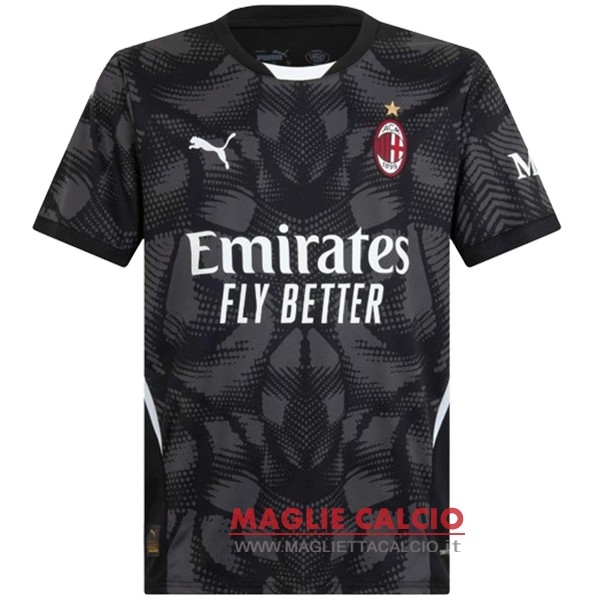 tailandia nuova divisione magliette portiere ac milan 2024-2025 nero