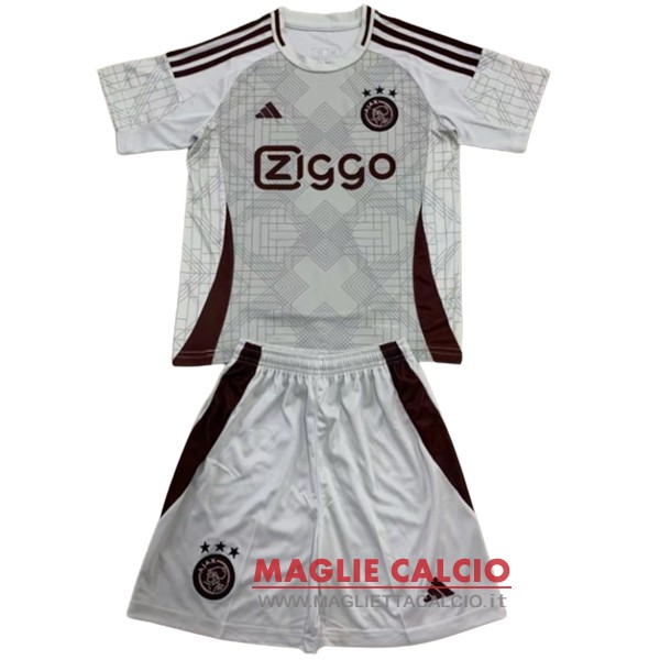 nuova concepto magliette ajax set completo bambino 2024-2025 grigio