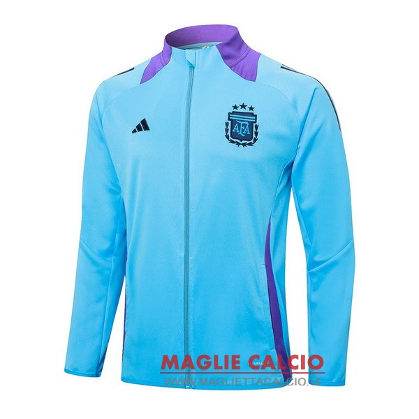 nuova argentina blu purpureo giacca lunga zip 2024