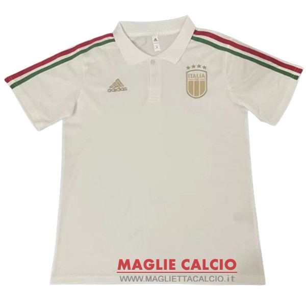 polo maglia italia 2024 bianco