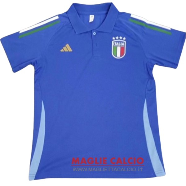 polo maglia italia 2024 blu