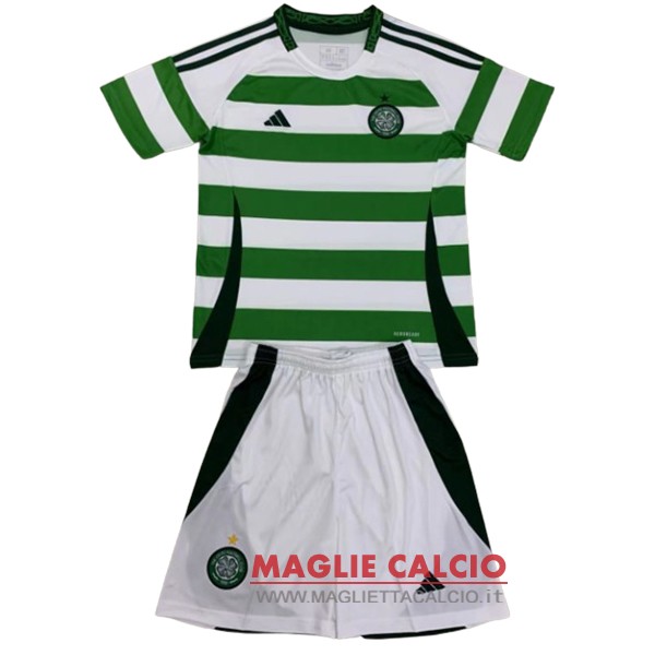 nuova prima magliette celtic set completo bambino 2024-2025 I verde