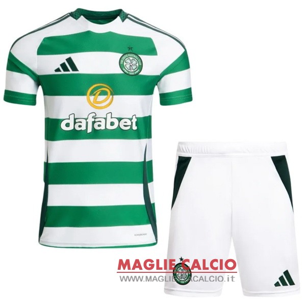 nuova prima magliette celtic set completo bambino 2024-2025