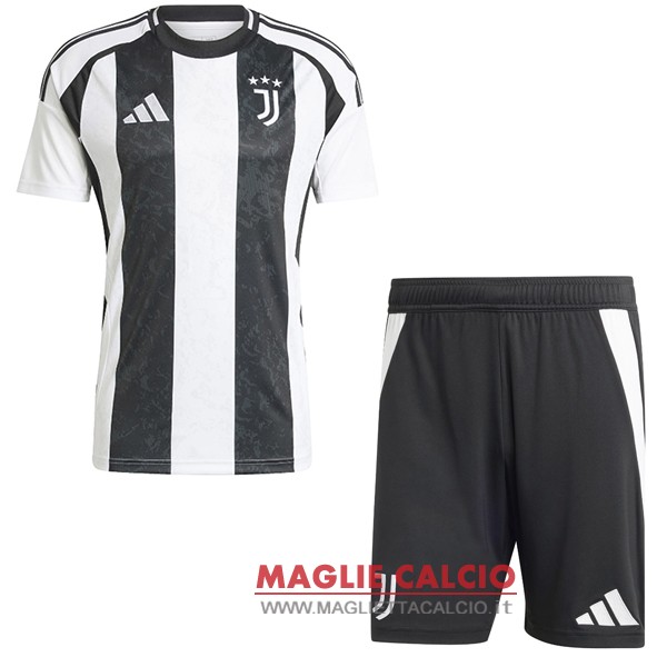 prima magliette juventus set completo bambino 2024-2025