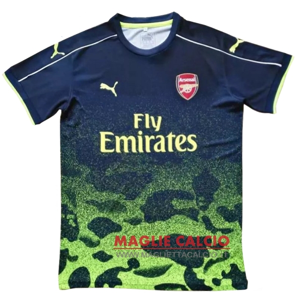 nuova formazione divisione magliette arsenal 2017-2018 blu verde