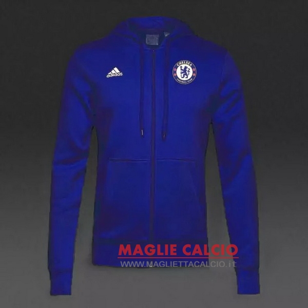 nuova chelsea blu sudaderas con capucha giacca 2016-2017