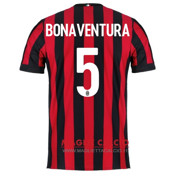 nuova maglietta ac milan 2017-2018 bonaventura 5 prima