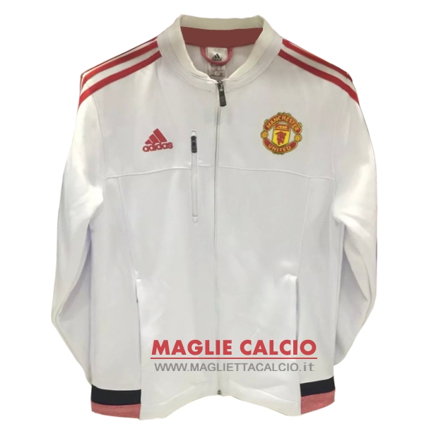 manchester united bianco nuova giacca 2017-2018