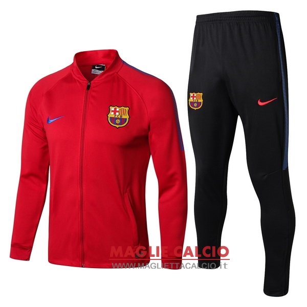 nuova barcelona insieme completo rosso navy giacca 2017-2018