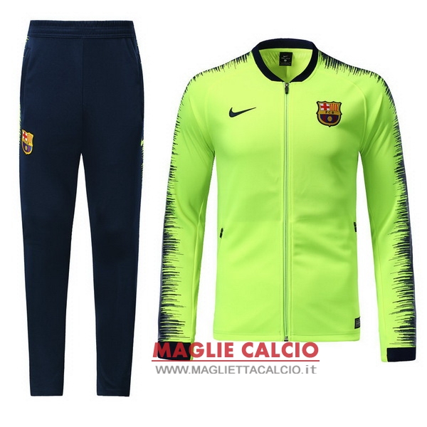 nuova barcelona set completo verde giacca 2018-2019