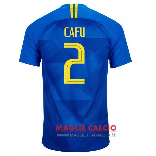 maglietta brasile 2018 cafu 2 seconda