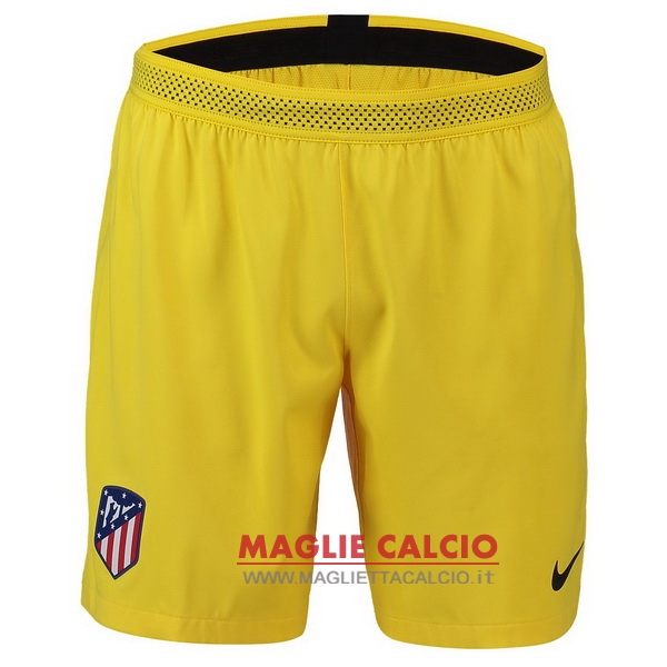 nuova portiere pantaloncini atletico madrid 2018-2019 giallo