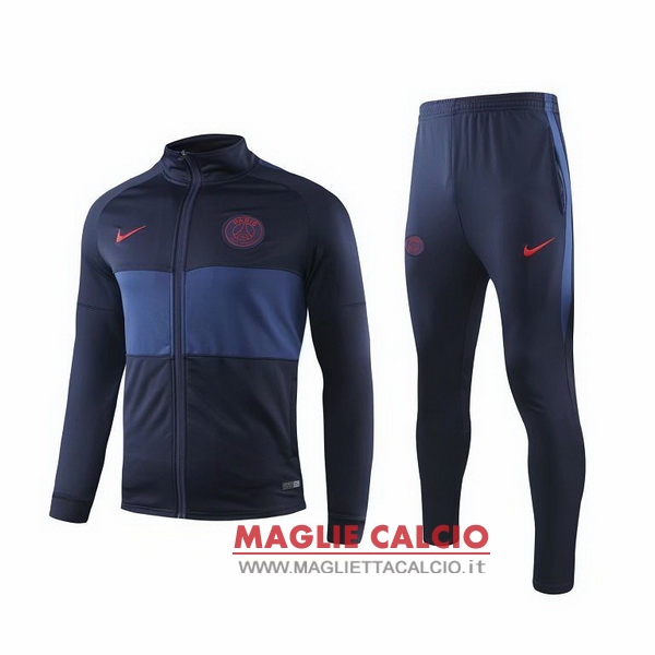 nuova paris saint germain insieme completo blu giacca 2019-2020