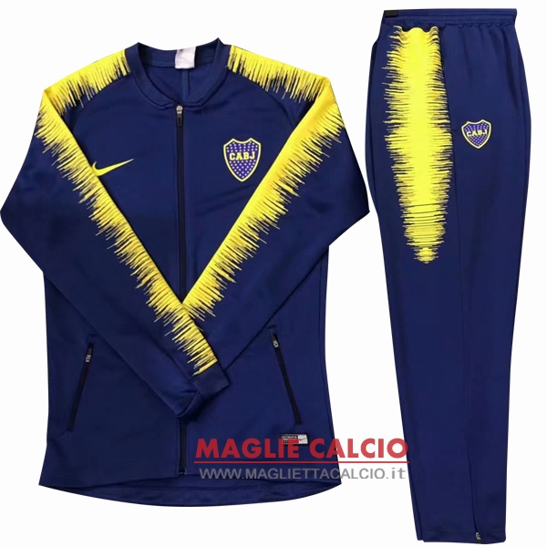 nuova boca juniors insieme completo blu giacca 2018-2019