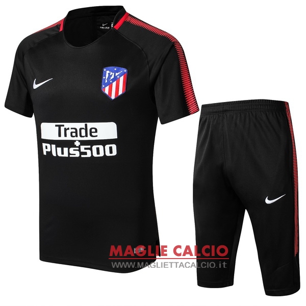 nuova formazione set completo divisione magliette atletico madrid 2017-2018 nero