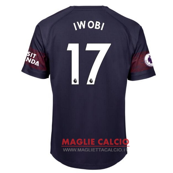 nuova maglietta arsenal 2018-2019 iwobi 17 seconda