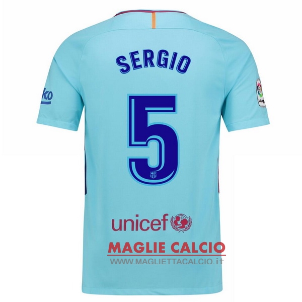 nuova maglietta barcellona 2017-2018 sergio 5 seconda