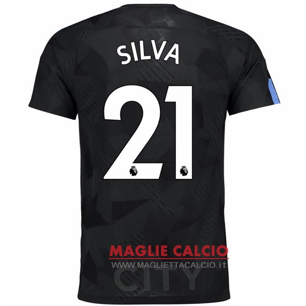 maglietta manchester city 2017-2018 silva 21 terza