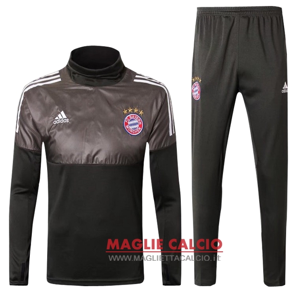 nuova bayern monaco insieme completo grigio marrone giacca 2017-2018