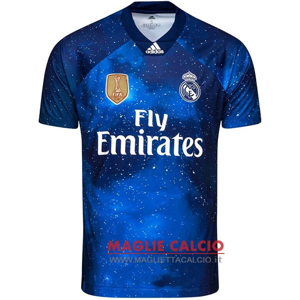 nuova ea sport divisione magliette real madrid 2018-2019 blu navy