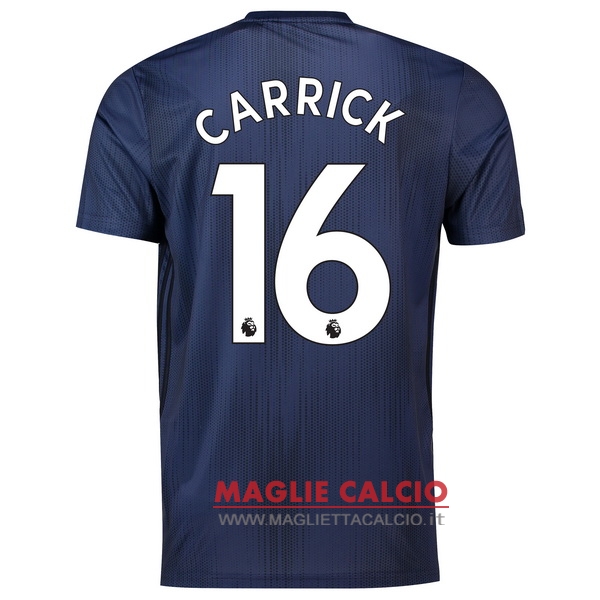 nuova maglietta manchester united 2018-2019 carrick 16 terza