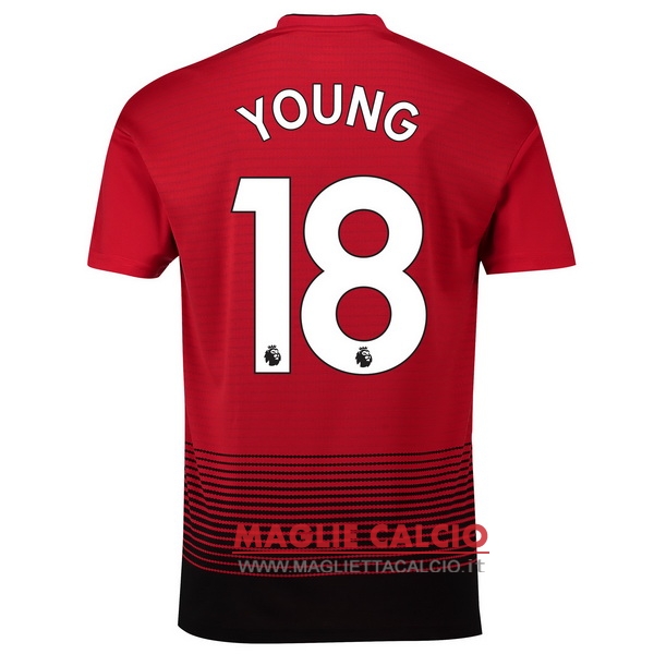 nuova maglietta manchester united 2018-2019 young 18 prima