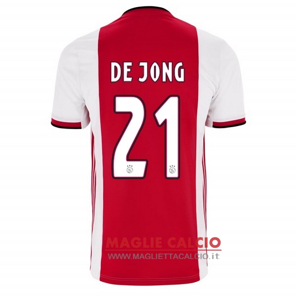 nuova maglietta ajax 2019-2020 de jong 21 prima