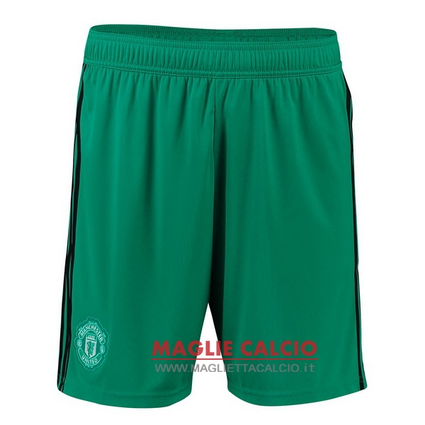 nuova pantaloncini portiere manchester united 2018-2019 verde