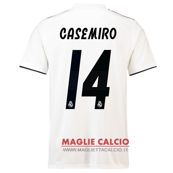 nuova maglietta real madrid 2018-2019 casemiro 14 prima