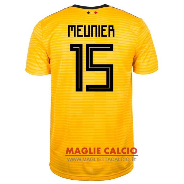 nuova maglietta belgio 2018 meunier 15 seconda