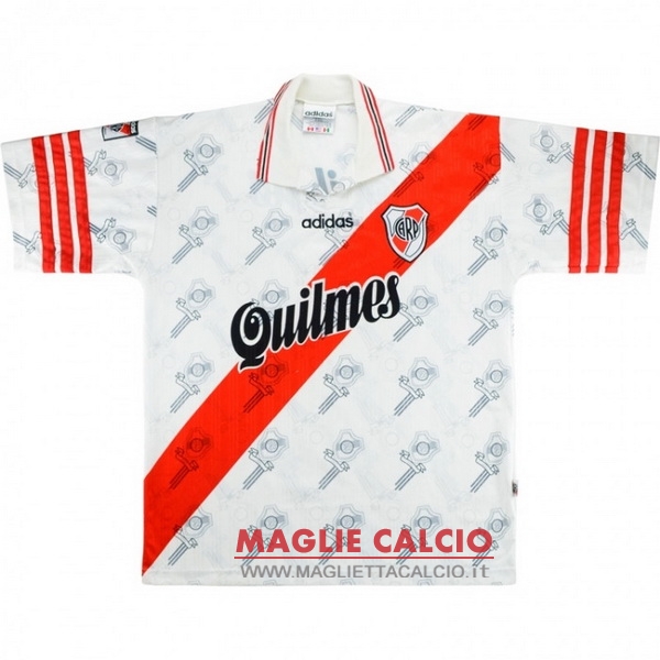 nuova prima magliette river plate retro 1996 bianco