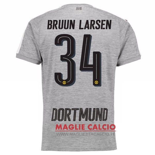 maglietta borussia dortmund 2017-2018 bruun larsen 34 terza