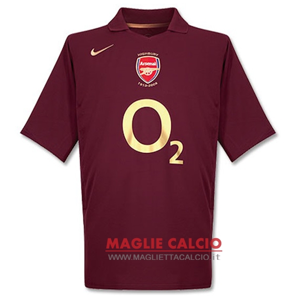 nuova prima divisione magliette arsenal retro 2005-2006