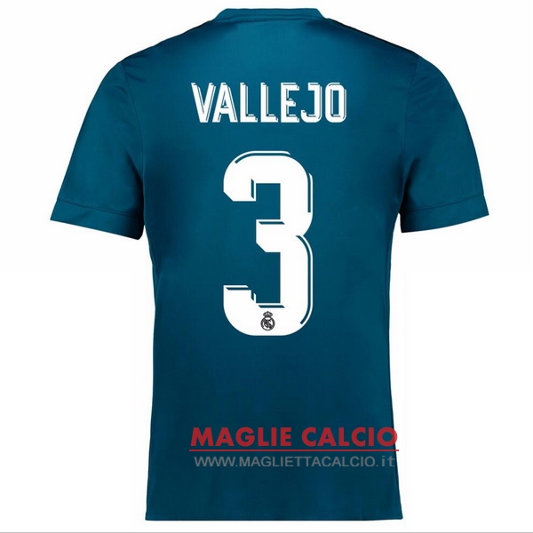 maglietta real madrid 2017-2018 vallejo 3 terza